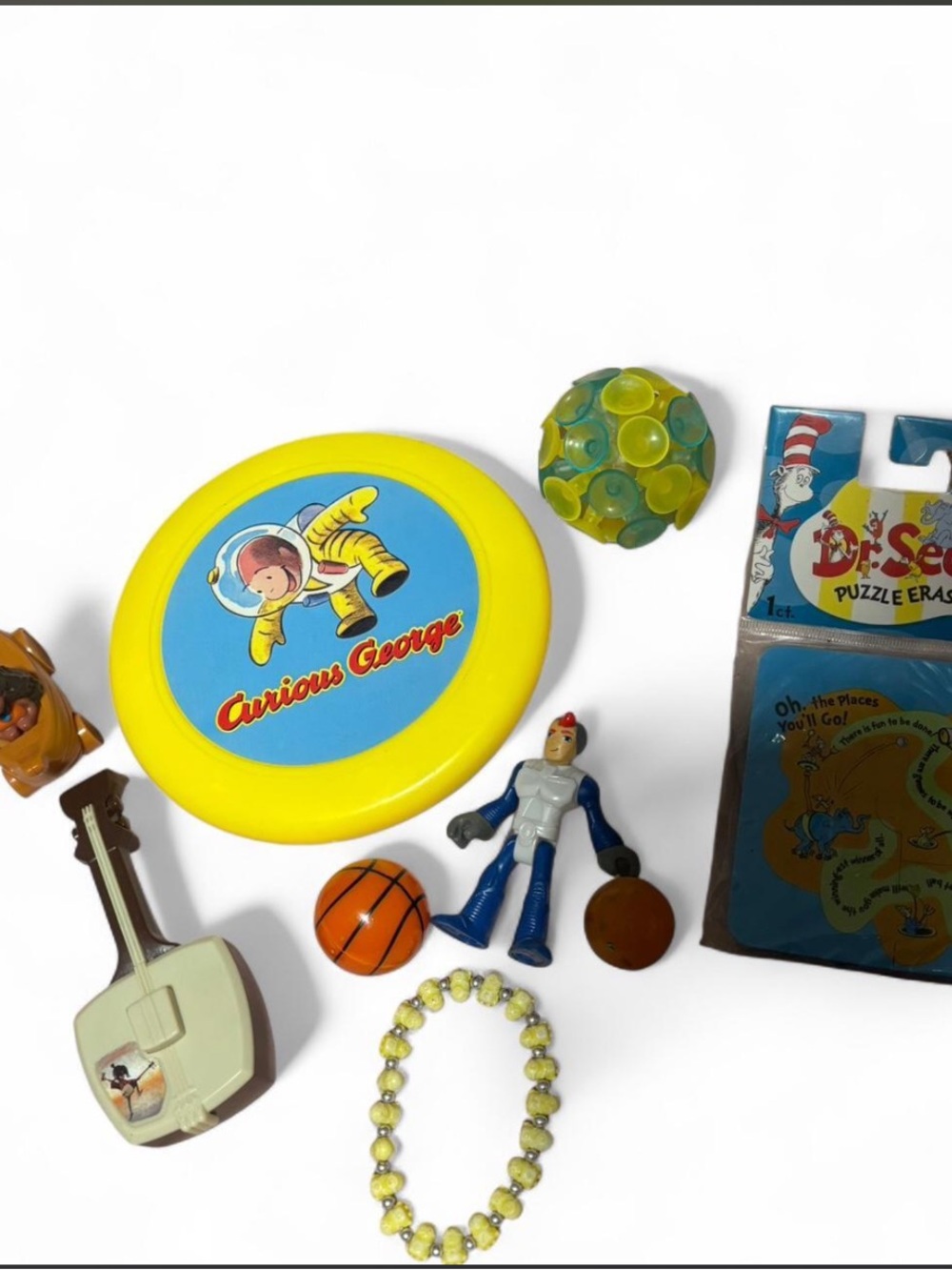 Dr. Seuss Curious George Yellow & Blue Flying Disc